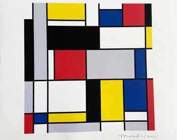 Piet Mondrian, Lithograph (Max Bill