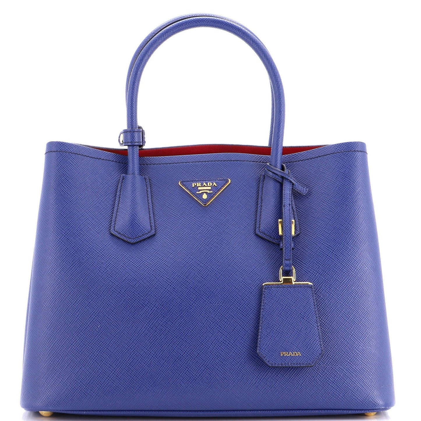 Medium Prada Cuir Double Tote Saffiano Leather