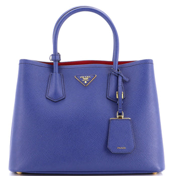 Medium Prada Cuir Double Tote Saffiano Leather