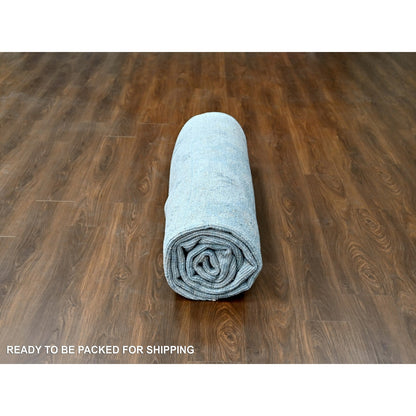 9'X12' Gray Oushak Design Supple Collection Hand Knotted Soft Wool Rug