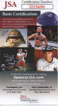 Hank Wyse Autographed Hand Filled Out Survey Page (Jsa)