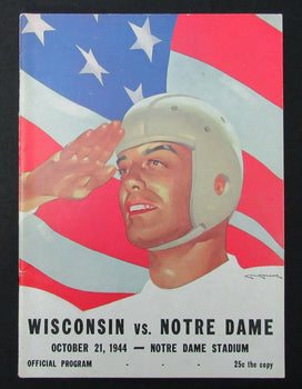 10/21/1944 Wisconsin Vs. Notre Dame College