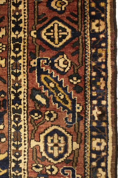 Handmade Antique Oriental Rug Floral Pattern