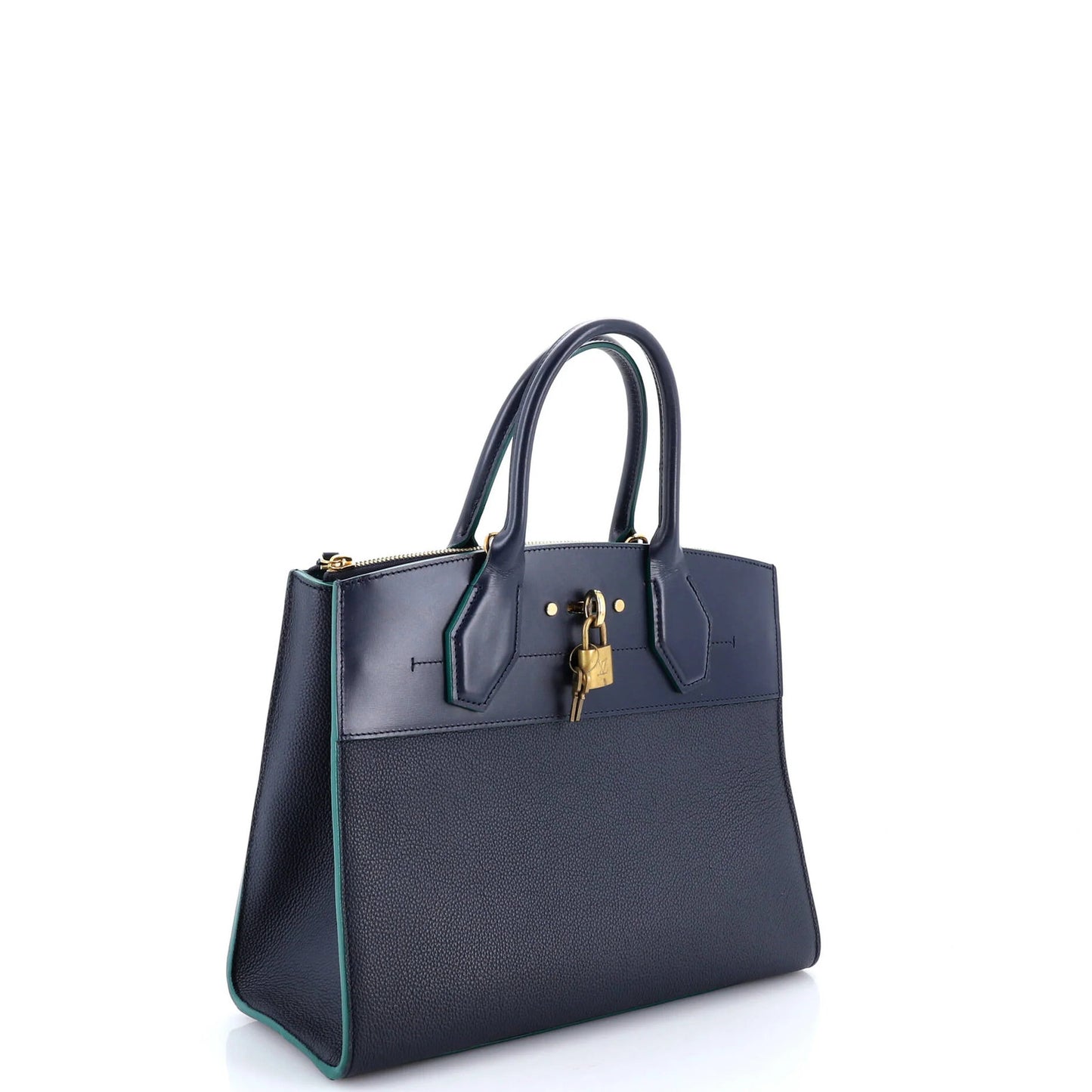 Louis Vuitton City Steamer Handbag Leather Mm