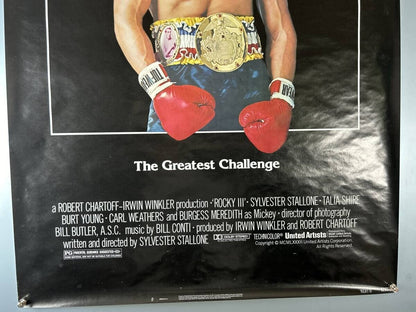Rocky Iii Sylvester Stallone Us 1Sh One Sheet Poster, Used Condition