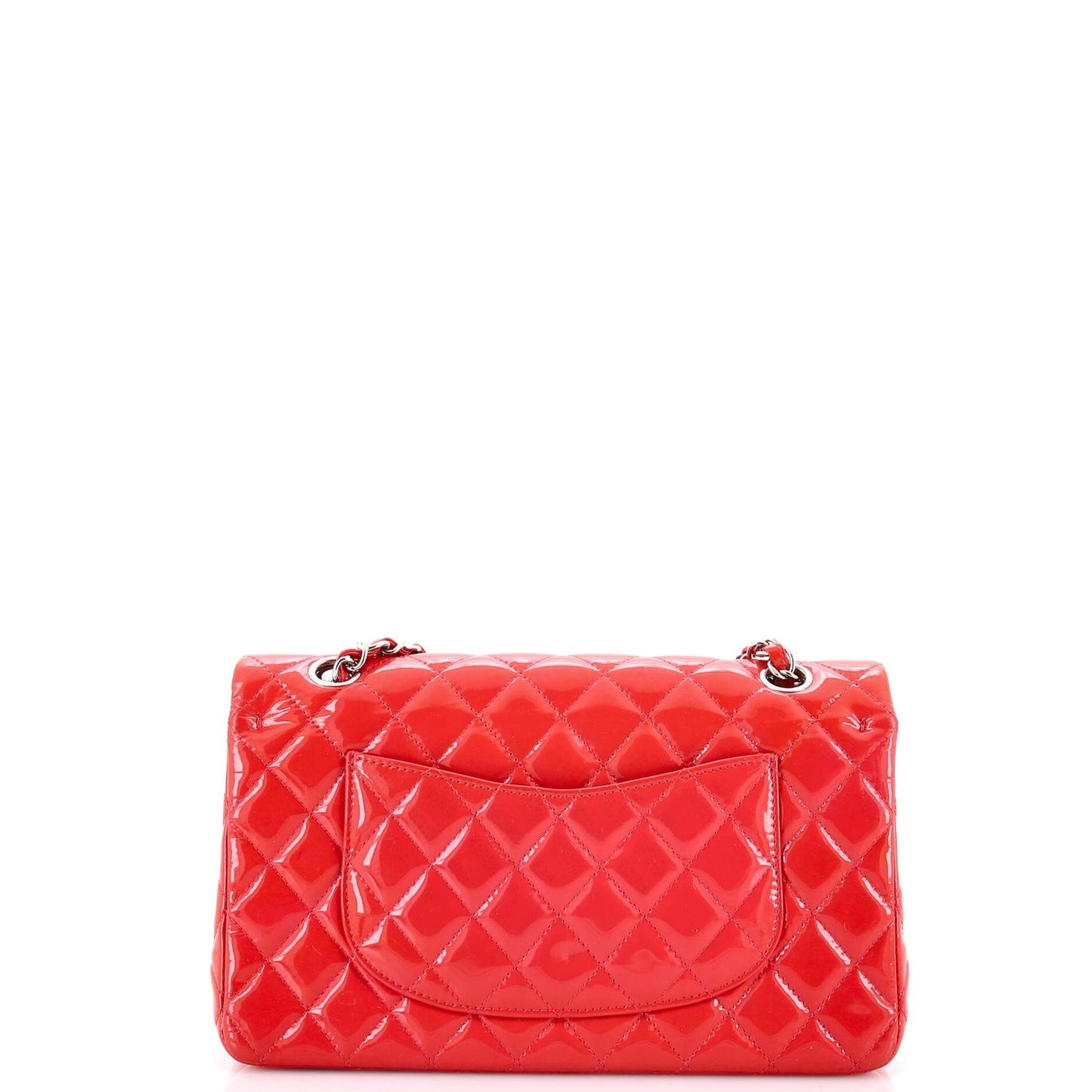 Chanel Classic Double Flap Bag Quilted Patent Medium