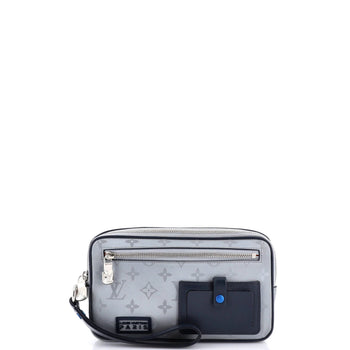 Louis Vuitton Alpha Clutch Limited Edition Monogram Satellite Canvas