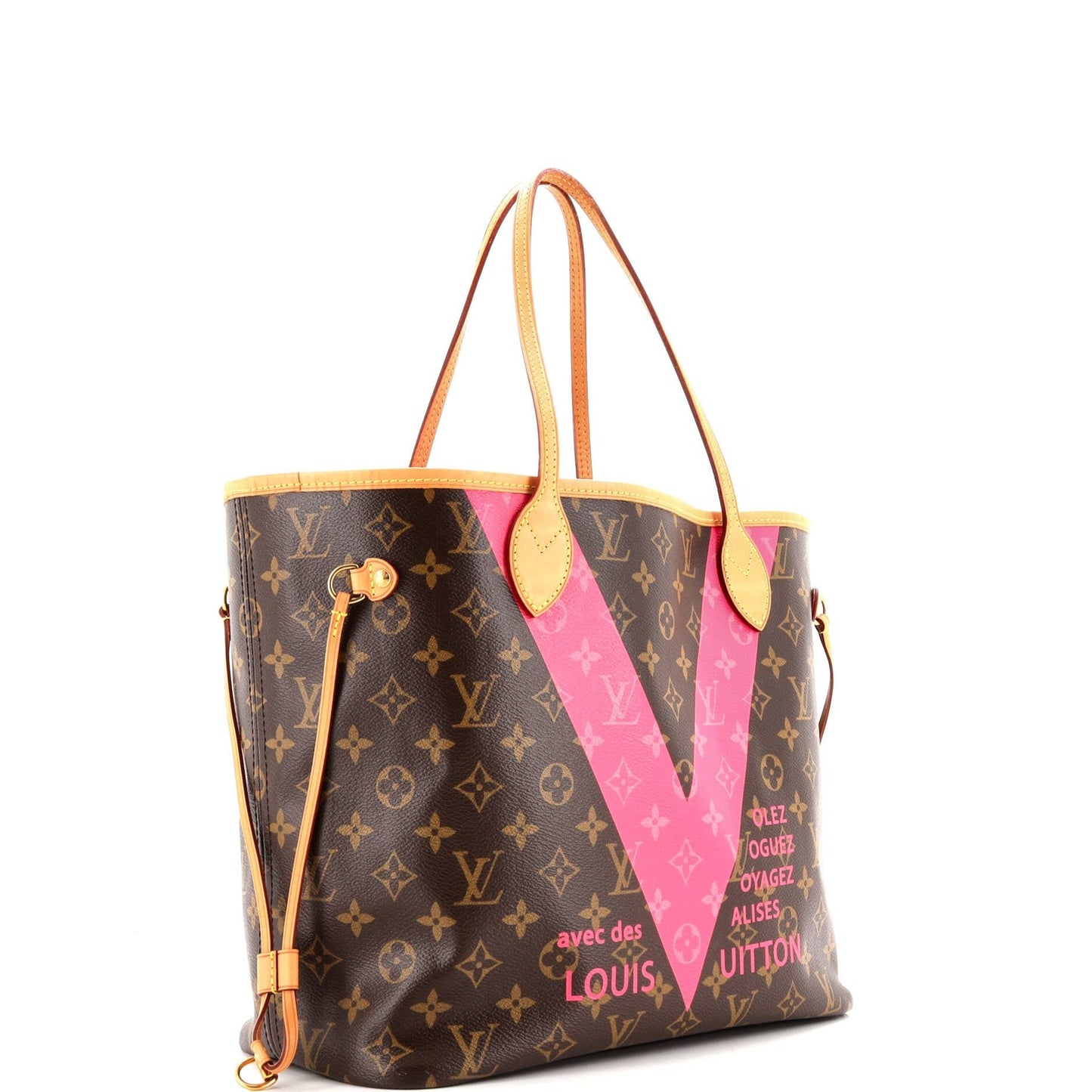 Louis Vuitton Neverfull Nm Tote Limited Edition Cities V Monogram Canvas Mm