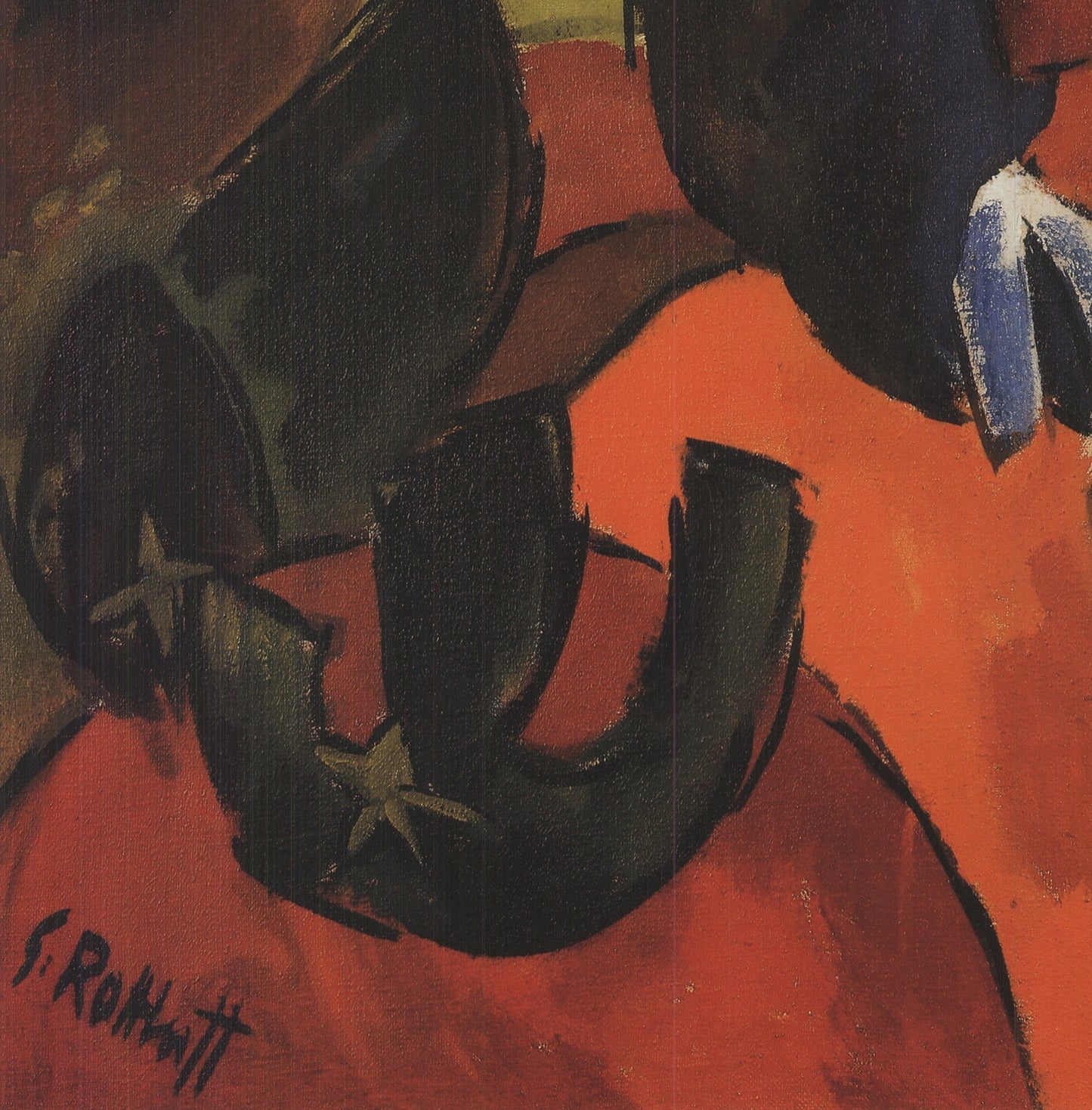 Karl Schmidt-Rottluff Blue Moon " Offset Lithograph Modernism