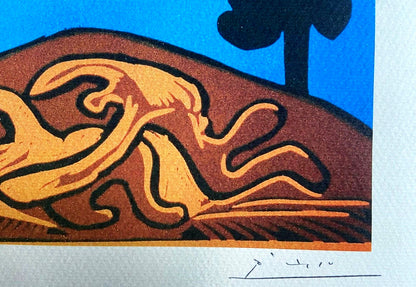 Pablo Picasso Lithograph Coa Signed In Pen