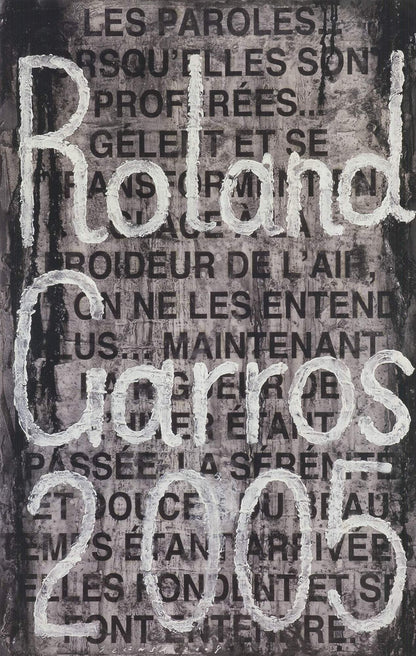 Jaume Plensa Roland Garros French Open " Poster Contemporary Blac