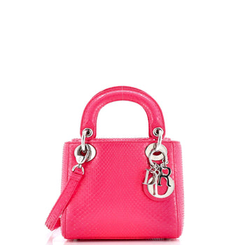 Christian Dior Lady Dior Bag Python Small