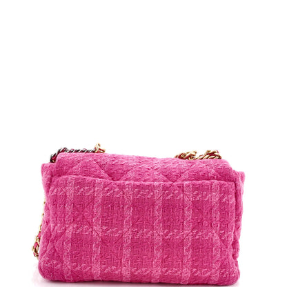 Chanel 19 Flap Bag Quilted Tweed Maxi