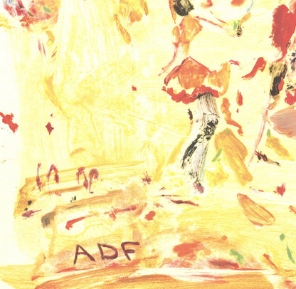 Cecily Brown American Dance Festival " Offset Lithograph Afric