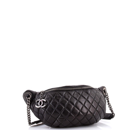 Chanel Banane Waist Bag Quilted Leather