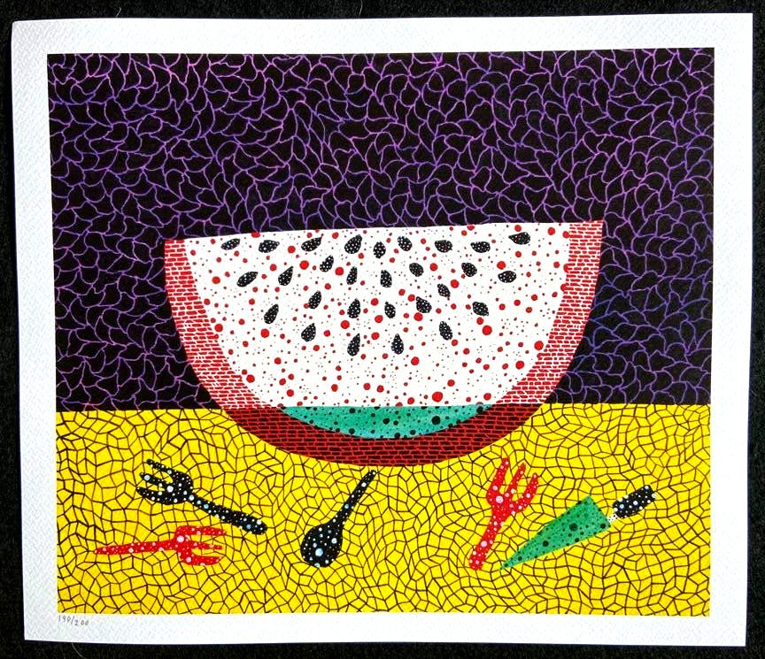 Yayoi Kusama Lithograph Mori Art Museum Coa Hand Numbered 200