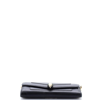 Bvlgari Serpenti Forever Wallet On Chain Leather Long