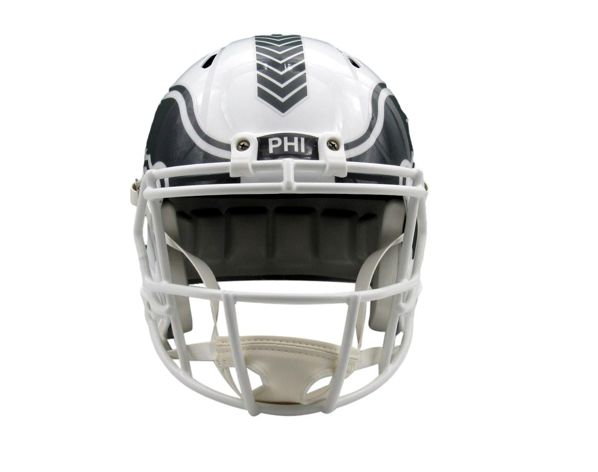 Nolan Smith Signed Full Size Replica Salute To Service Helmet Eagles Jsa 193471