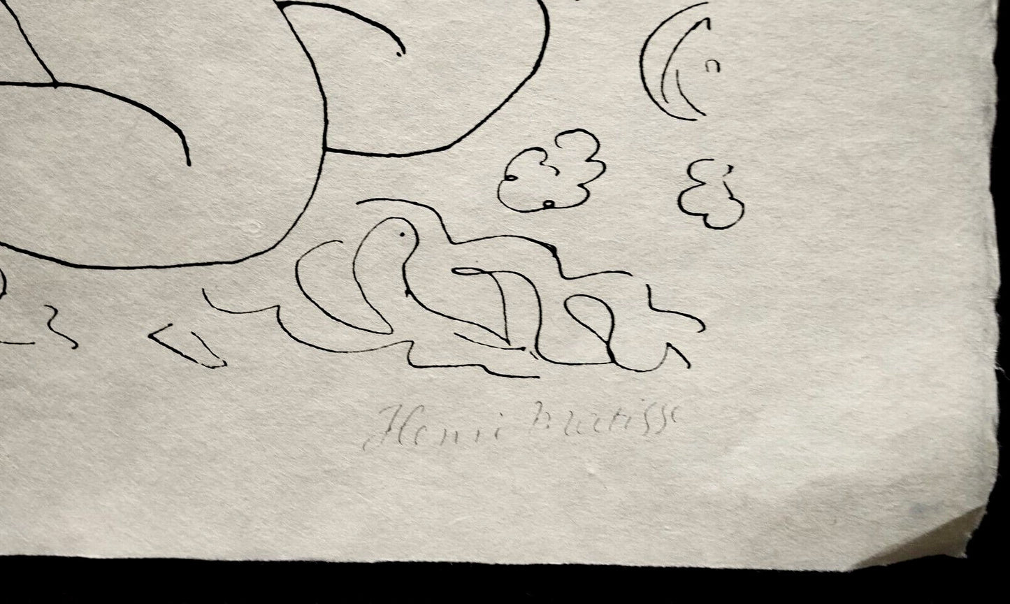 Henri Matisse Lithograph 1960 Coa Signed By Hand Numbered By Hand Collection