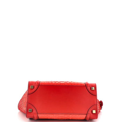 Celine Luggage Bag Python Micro