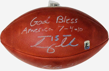 Tim & Robby Tebow Autographed Official Wilson