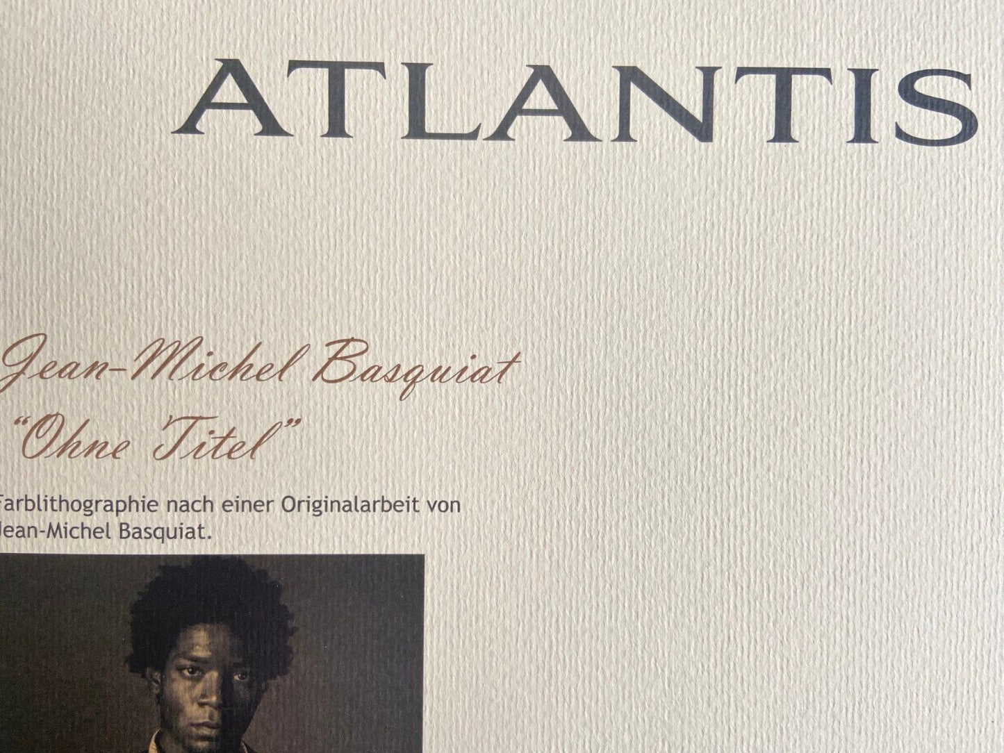 Jean Michel Basquiat Lithograph Coa Signed Numbered In Pencil