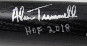 Alan Trammell Hof Autographed/Inscribed Louisville Slugger Bat Tigers Jsa 183640