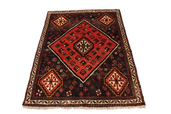 Rare Vintage Handmade Wool Oriental Rug Tribal
