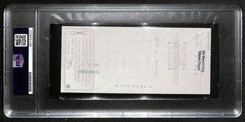 Johnny Unitas Signed 1/18/99 Check Psa/Dna Mint 9 188673