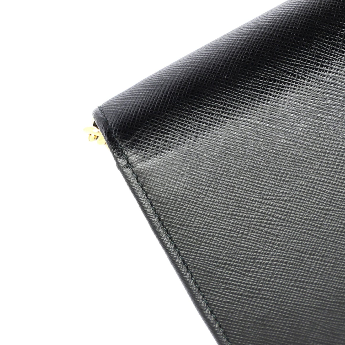 Prada Convertible Flap Clutch Saffiano Leather Small