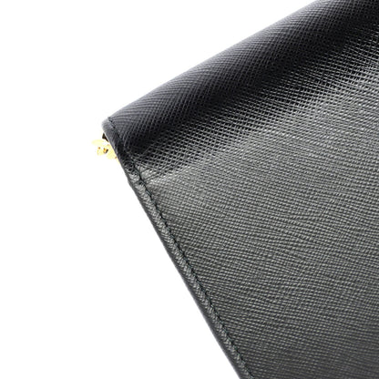 Prada Convertible Flap Clutch Saffiano Leather Small