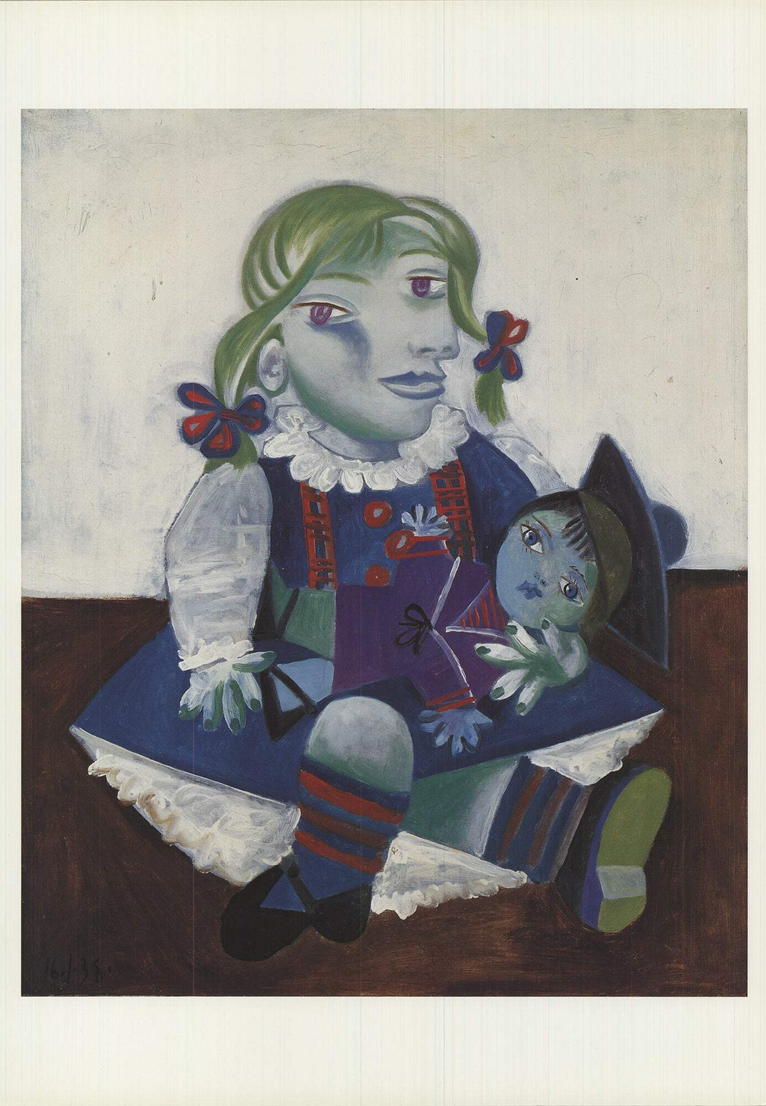 Pablo Picasso Maya With Doll " Offset Lithograph Cubism