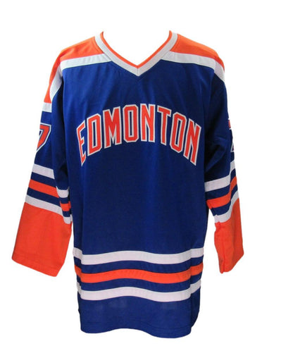Paul Coffey Autographed Custom Blue Hockey Jersey Oilers Jsa 180121