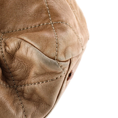 Lambskin Chanel Cloudy Bundle Bowler Bag Quilted