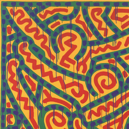 Keith Haring Untitled, " Offset Lithograph Pop Art Red, Ye