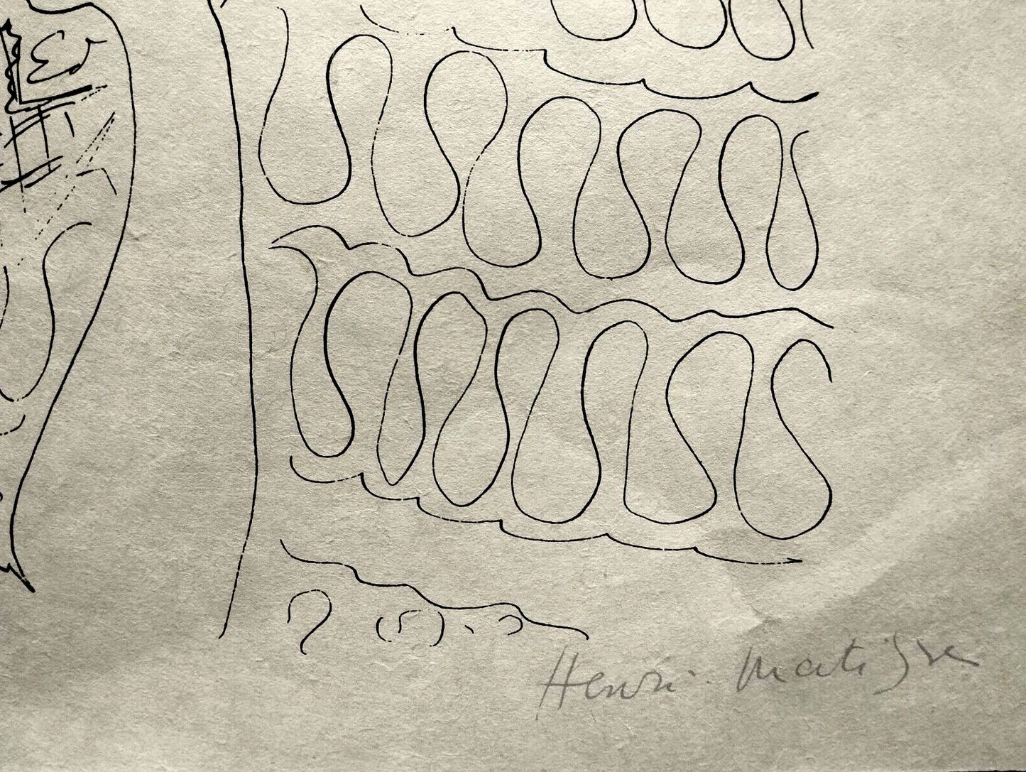 Henri Matisse Lithograph Coa Contract Signed By Hand Numbered In Pencil Crayon
