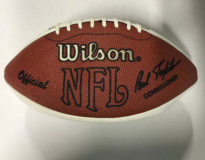 Lou Creekmour/Paul Warfield/Yale Larry Pro Hof Multisigned Autographed Football