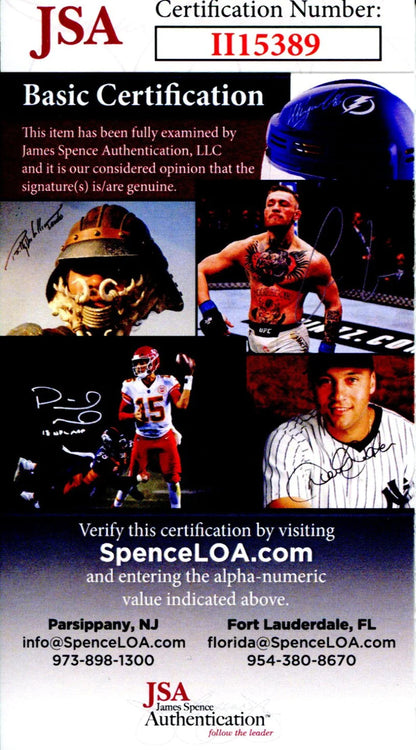 Cliff Hagan Autographed Hand Filled Out Survey Page (Jsa)