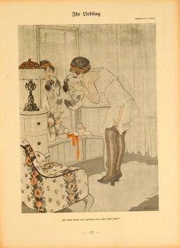 Simplicissimus 1913 By Kainer Ihr Liebling On Linen Original