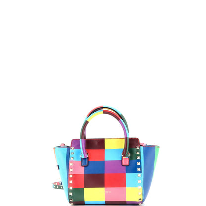 Valentino Garavani 1973 Rockstud Tote Rigid Leather Mini