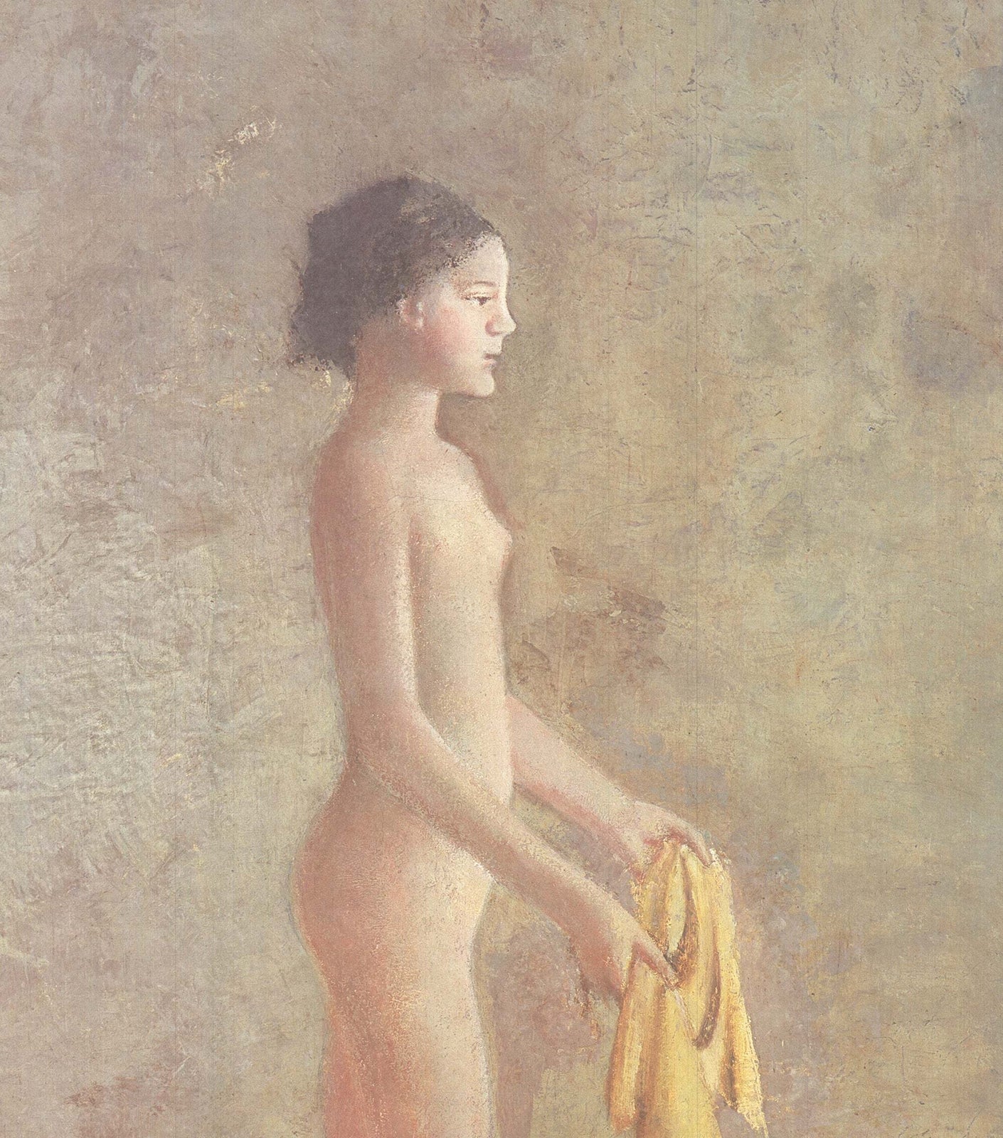 Conte De Balthus Nu De Profil " Offset Lithograph Modernism