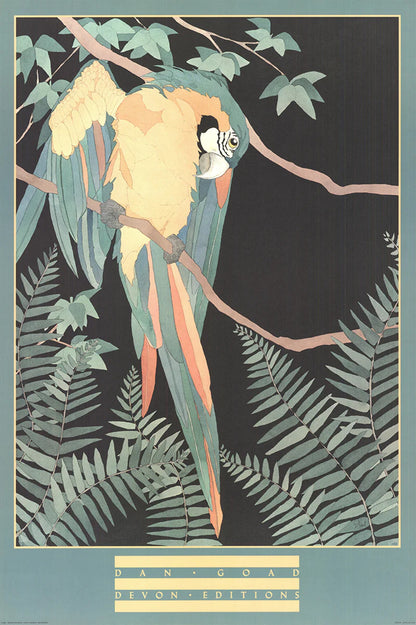 Dan Goad Macaw " Offset Lithograph Contemporary