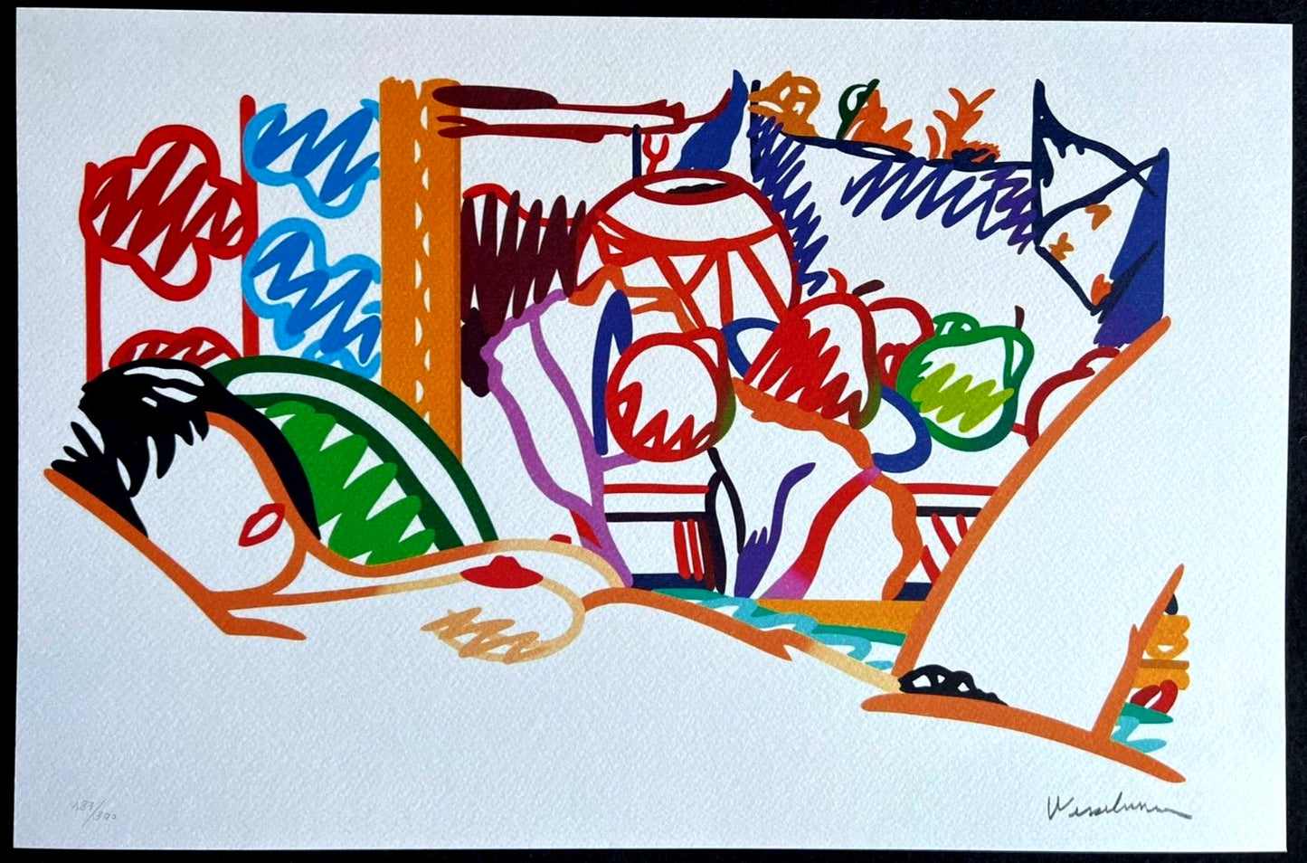 Tom Wesselmann Lithograph - Coa Signed Op Numbered By Hand