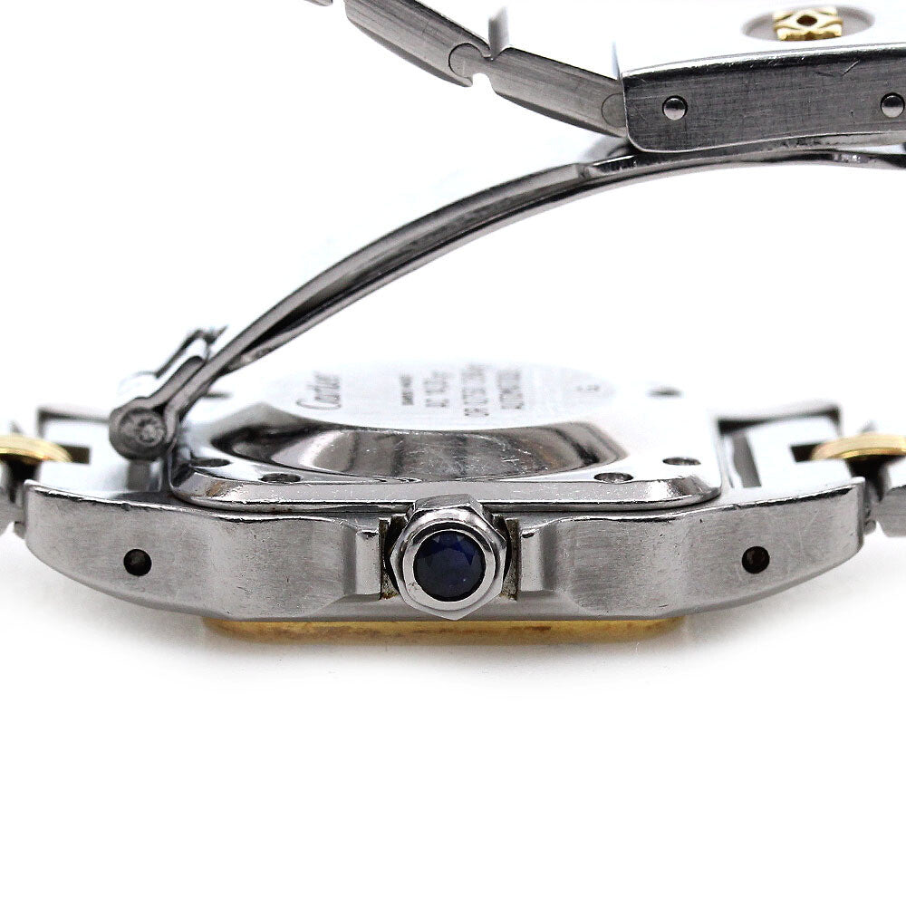 Cartier Santos Galbe Sm Gaudroon Bracelet Watch Women