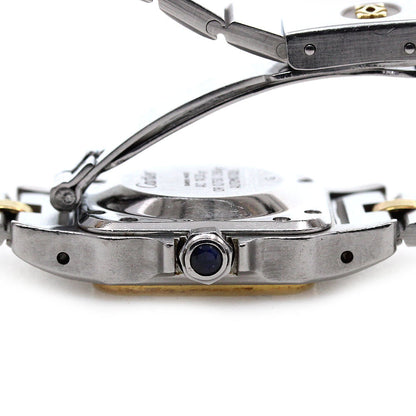 Cartier Santos Galbe Sm Gaudroon Bracelet Watch Women