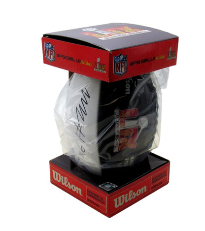 Milton Williams Signed/Auto Super Bowl Lix Logo Football Eagles Beckett 193566