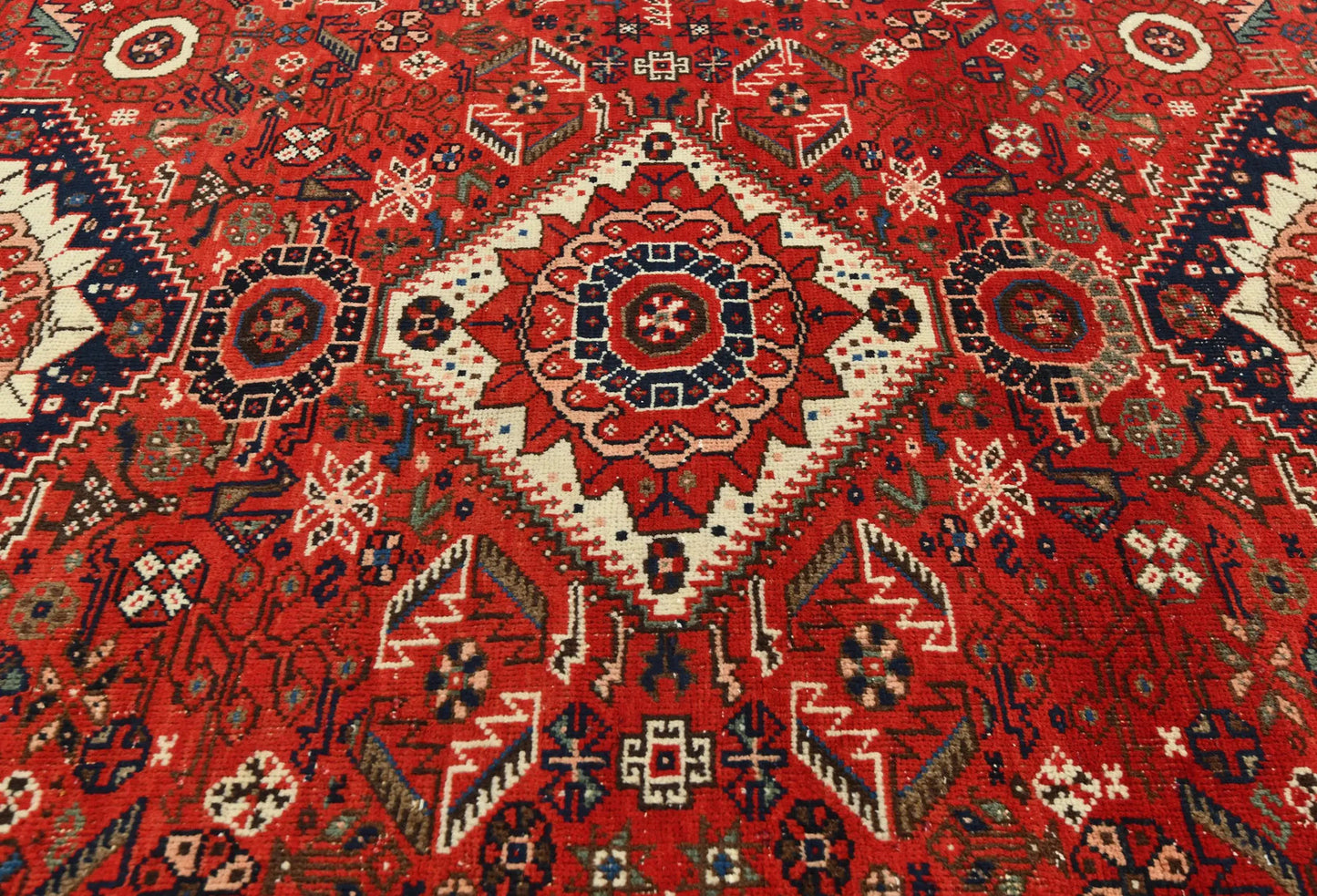 Semi-Antique Wool Oriental Rug 5'9X8'3Tribal Farmhouse Boho Foyer Carpet