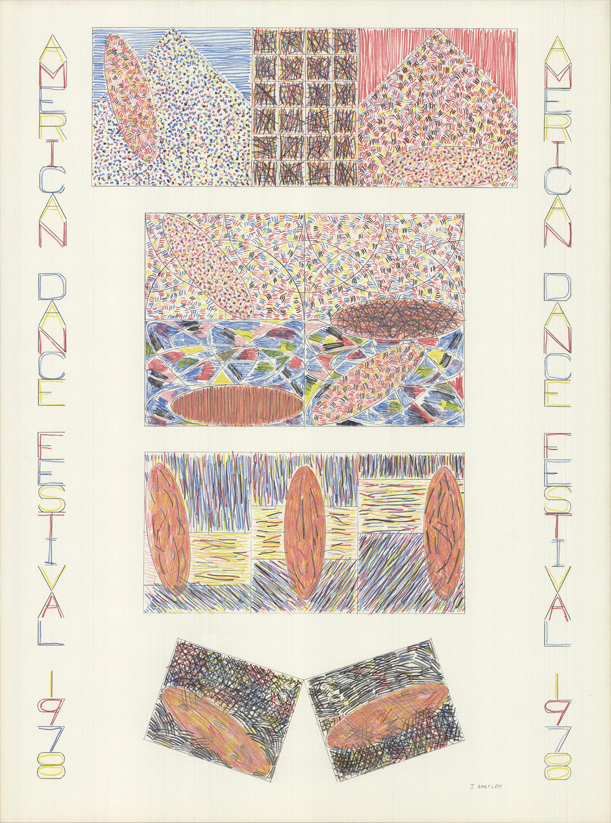 Jennifer Bartlett American Dance Festival " Offset Lithograph