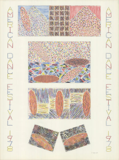 Jennifer Bartlett American Dance Festival " Offset Lithograph