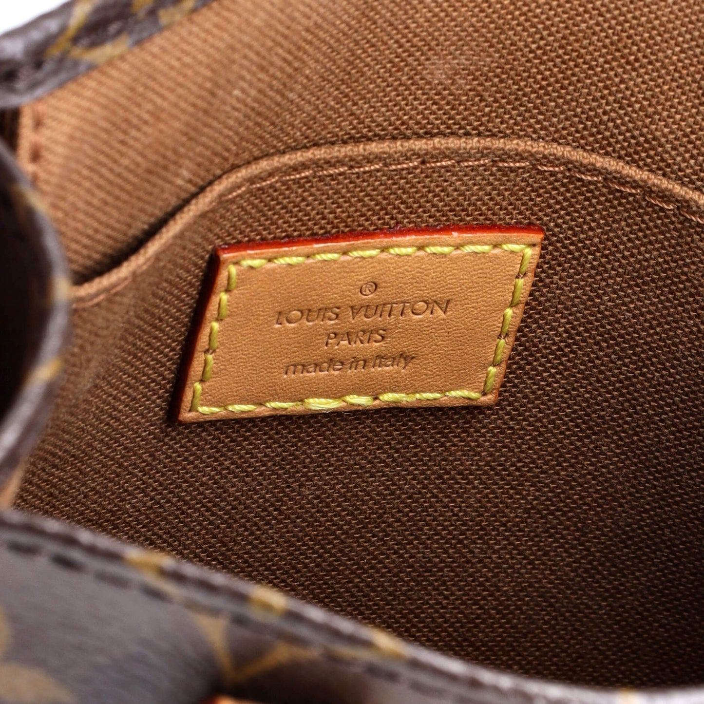 Louis Vuitton Petit Sac Plat Bag Monogram Canvas